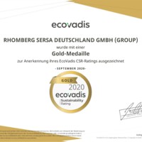 EcoVadis Rating Certificate 2020-09-24