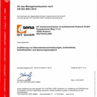 Pos. 2 - ISO 9001 Qualitätsmanagement SIT Schienenschweiss- & Isoliertechnik Rostock GmbH