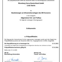 Pos. 61 - DB Präqualifikation Erdbau – RSD
