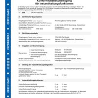 Rhomberg Sersa RailTec GmbH IH-Funktionsbescheinigung ECM IV_DE